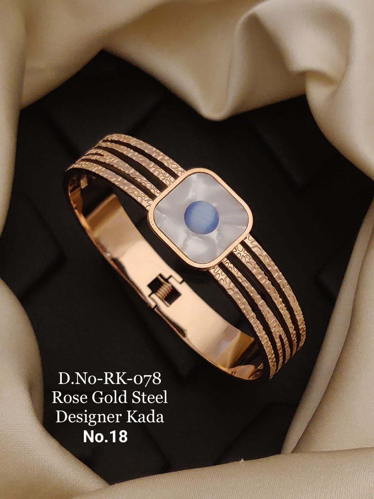 Rose Gold Free Size Steel Designer Breslet Kada Catalog
